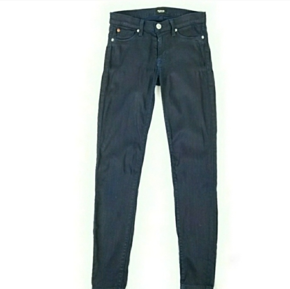 Hudson Womens 27 Krista Super Skinny Coated Jeans